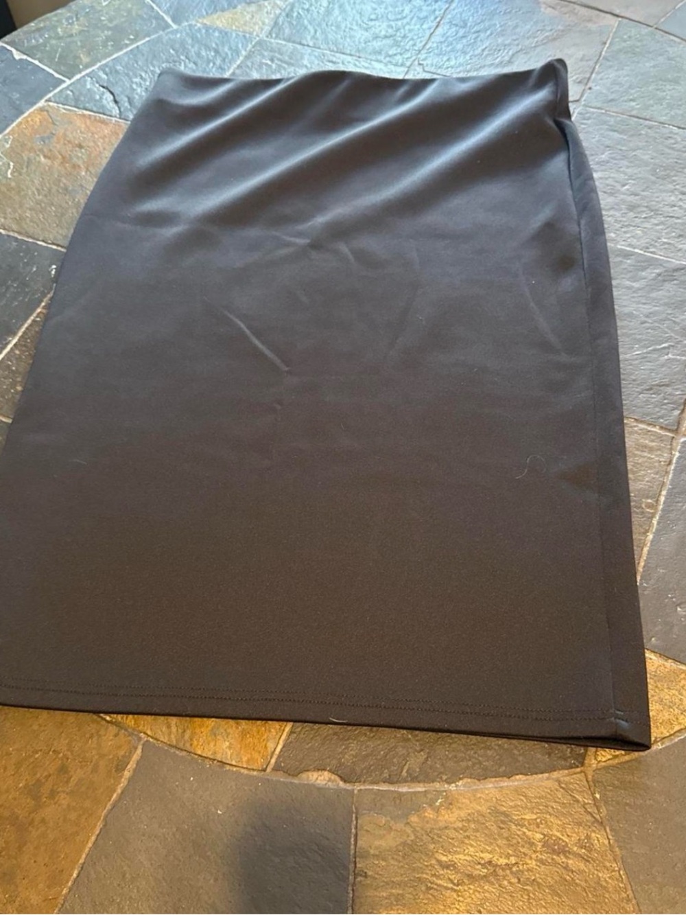 Sequin Hearts Black Pencil Skirt